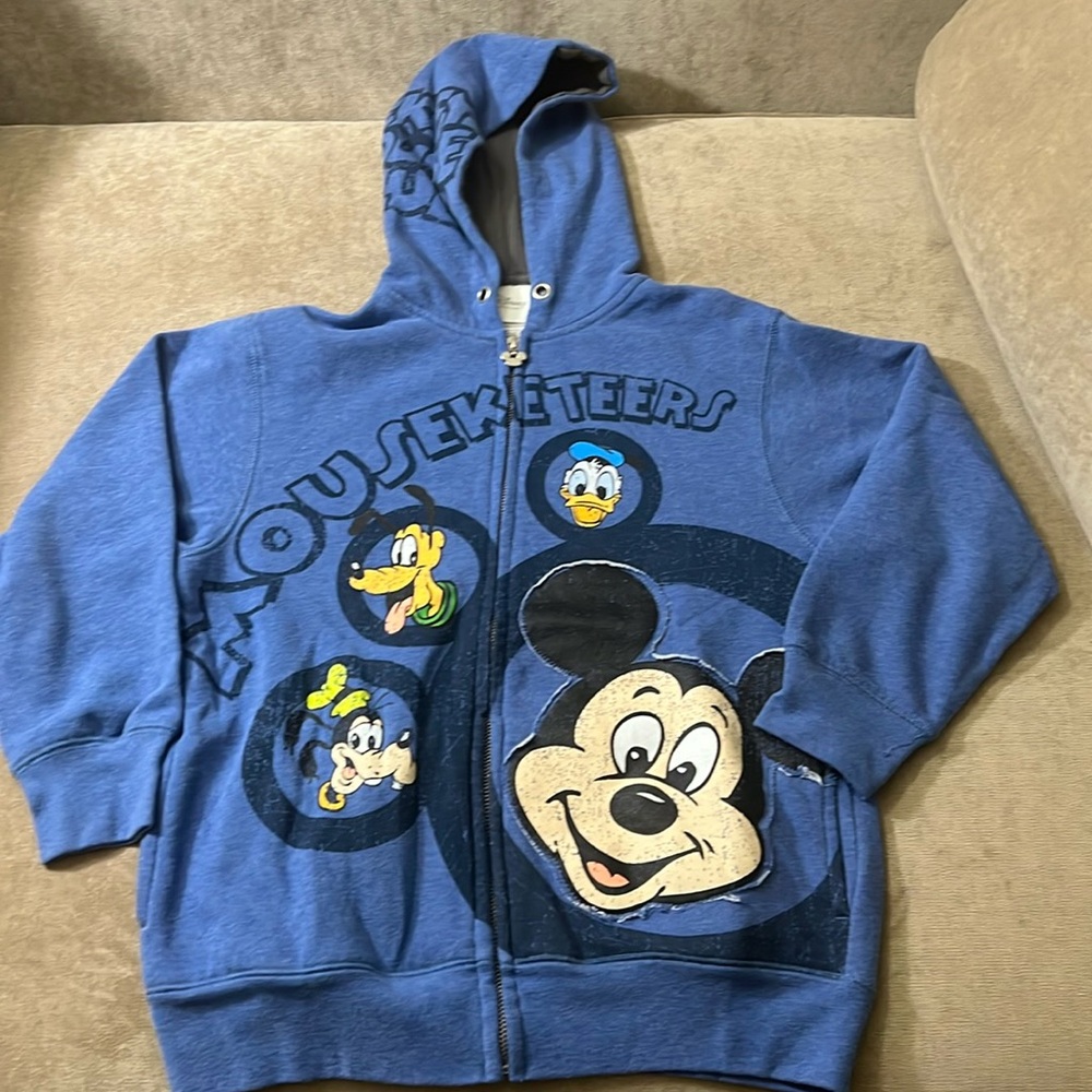 Disney Store Mickey Mouse hooded sweatshirt M 7/8